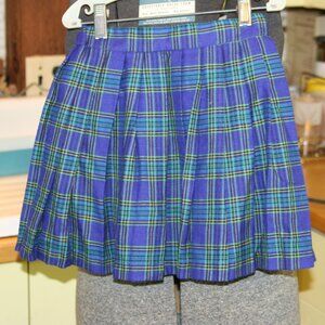 Plaid Girl's Pleated Skirt